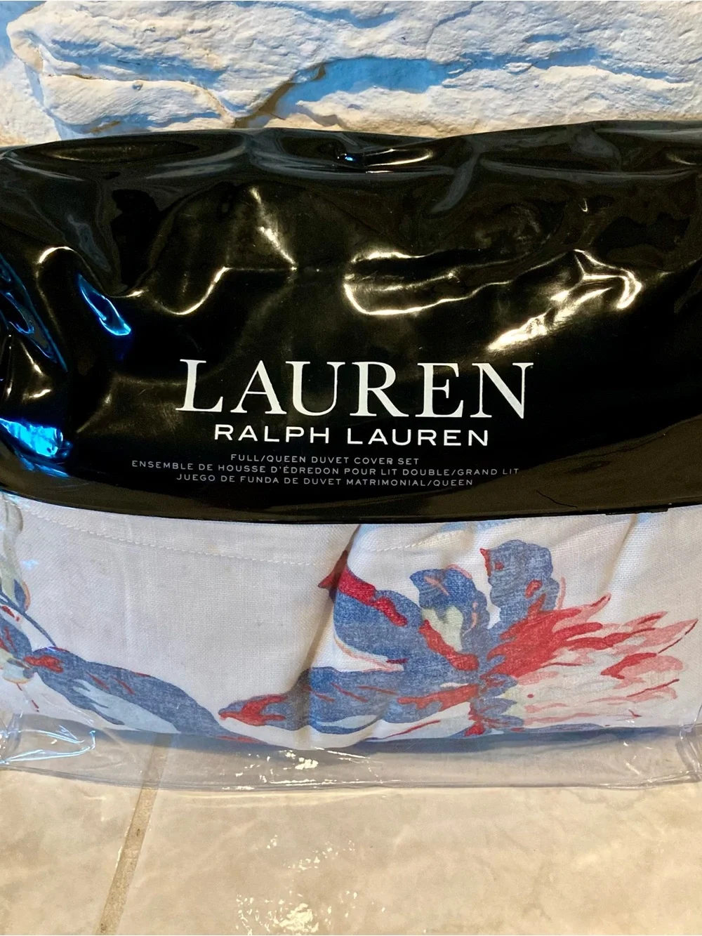 NEW Ralph Lauren 100% cotton full/ queen duvet cover in “Veronique” pattern